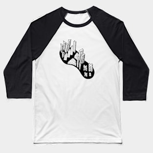 City Footprint Baseball T-Shirt